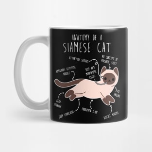 Siamese Cat Anatomy Mug